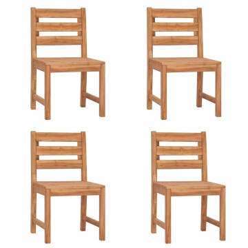 Set de sufragerie de grădină, lemn masiv de tec, 5 piese - Img 4