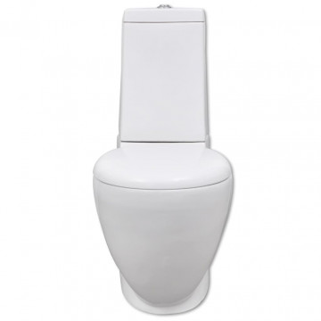 Set de toaletă și bideu, ceramică albă - Img 1