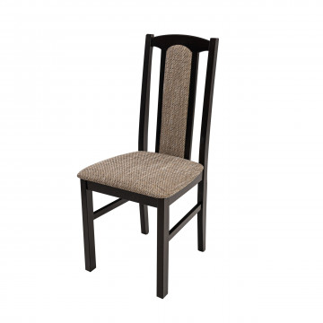 Set masa extensibila 120x150cm cu 4 scaune tapitate, mb-13 max5 si s-37 boss7 w2, wenge, lemn masiv, stofa - Img 5