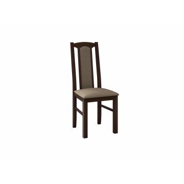 Set masa extensibila 160x200cm cu 4 scaune tapitate, mb-12 venus1 si s-37 boss7 o27a, nuc, lemn masiv de fag, stofa - Img 6