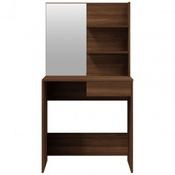 Set măsuță de toaletă, stejar maro, 74,5x40x141 cm - Img 5