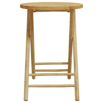 Set mobilier bistro, 3 piese, bambus - Img 5