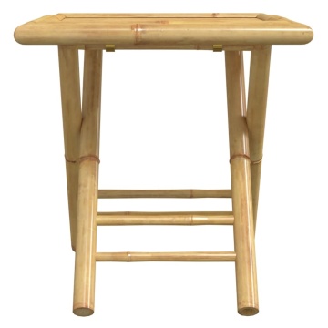 Set mobilier bistro, 3 piese, bambus - Img 5