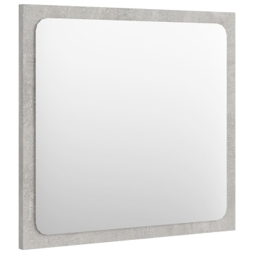 Set mobilier de baie, 3 piese, gri beton, lemn compozit - Img 4