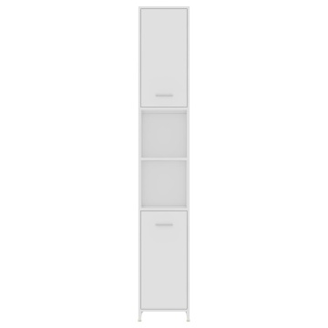 Set mobilier de baie, 4 piese, alb - Img 6