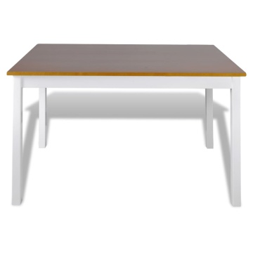 Set mobilier de bucătărie, 5 piese, maro și alb - Img 3
