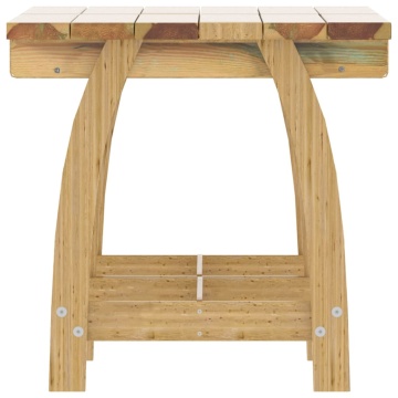 Set mobilier de exterior, 3 piese, lemn de pin tratat - Img 8