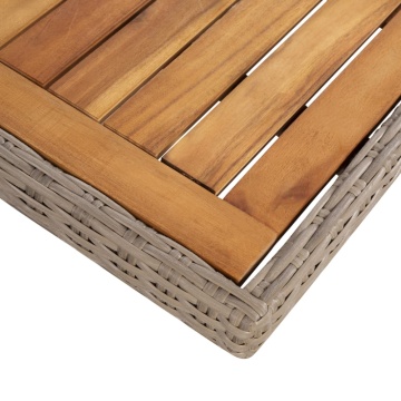 Set mobilier de exterior cu perne, 7 piese, poliratan - Img 5