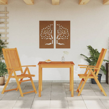 Set mobilier de grădină, 3 piese, lemn masiv de acacia - Img 1