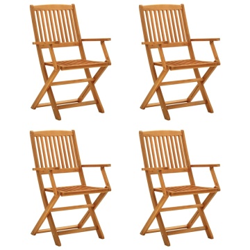 Set mobilier de grădină, 5 piese, lemn masiv de acacia - Img 3