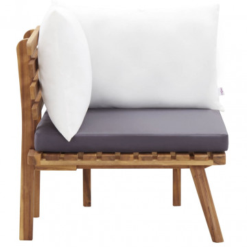 Set mobilier de grădină, 5 piese, lemn masiv de acacia - Img 8