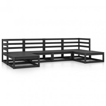 Set mobilier de grădină, 6 piese, lemn masiv de pin - Img 2