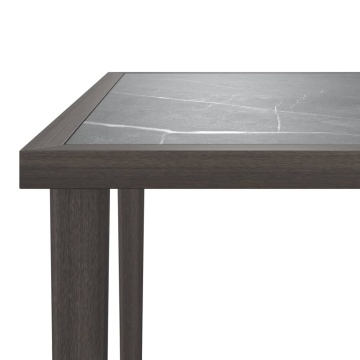 Set mobilier de grădină cu perne, 3 piese, gri, poliratan - Img 6