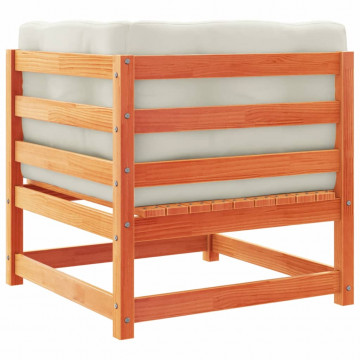Set mobilier de grădină cu perne, 3 piese, lemn masiv de pin - Img 6
