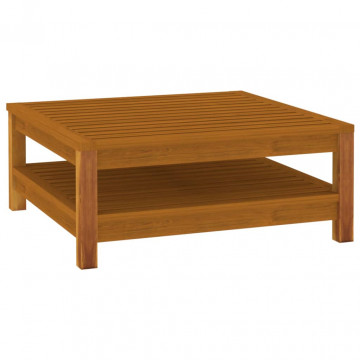 Set mobilier de grădină cu perne, 4 piese, lemn masiv acacia - Img 4