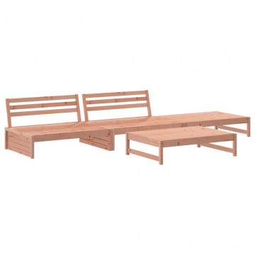 Set mobilier de grădină cu perne, 4 piese, lemn masiv douglas - Img 3
