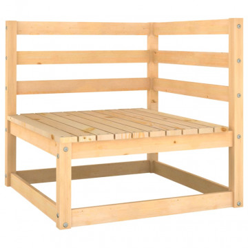 Set mobilier de grădină cu perne, 5 piese, lemn masiv de pin - Img 2