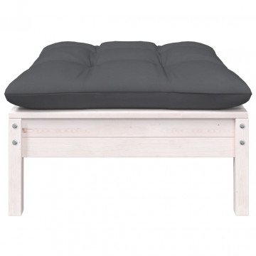 Set mobilier de grădină cu perne, 5 piese, lemn masiv de pin - Img 6