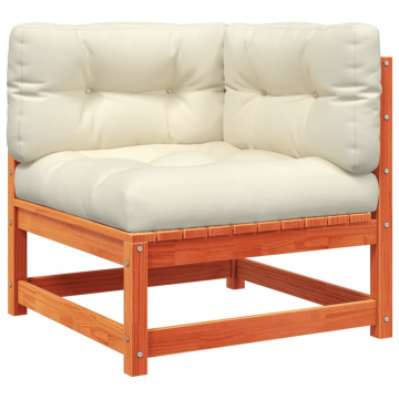 Set mobilier de grădină cu perne, 5 piese, lemn masiv de pin - Img 8