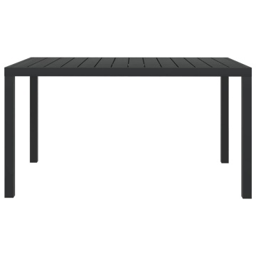 Set mobilier de grădină cu perne, 7 piese, gri, poliratan - Img 6