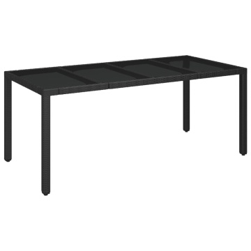 Set mobilier de grădină cu perne, 7 piese, negru/gri, poliratan - Img 7