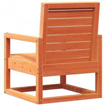 Set mobilier grădină, 3 piese, maro ceruit, lemn masiv pin - Img 5