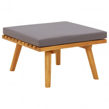 Set mobilier grădină cu perne, 12 piese, lemn masiv de acacia - Img 6