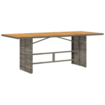 Set mobilier grădină cu perne, 9 piese, gri, poliratan - Img 3