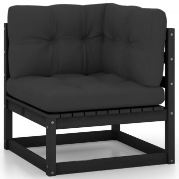 Set mobilier grădină cu perne, 9 piese, lemn masiv de pin - Img 4