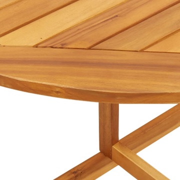 Set mobilier grădină pliabil, 3 piese, lemn masiv acacia - Img 7