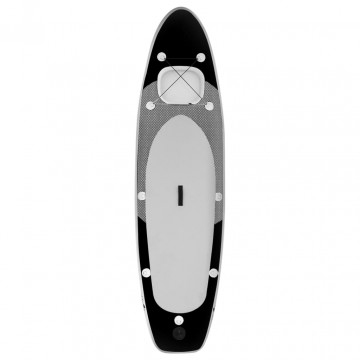 Set placă paddleboarding gonflabilă, negru, 300x76x10 cm - Img 3