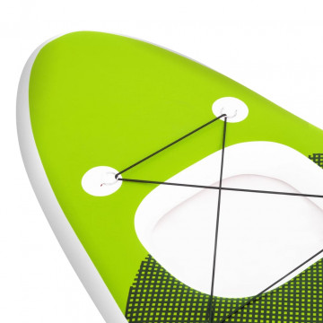 Set placă paddleboarding gonflabilă, verde, 330x76x10 cm - Img 6