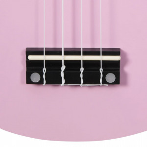 Set ukulele Soprano pentru copii, cu husă, roz, 21" - Img 2