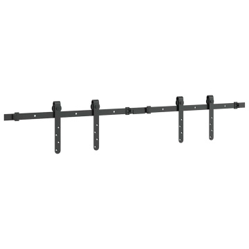 Set uși glisante pentru dulap 122 cm oțel carbon - Img 8
