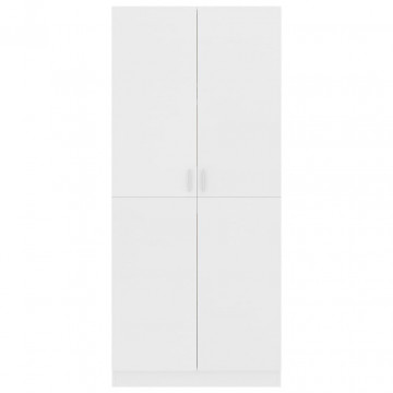 Șifonier, alb, 80x52x180 cm, PAL - Img 5