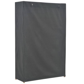 Șifonier, gri, 110x40x170 cm, textil - Img 3