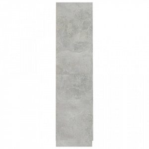 Șifonier, gri beton, 90 x 52 x 200 cm, PAL - Img 6