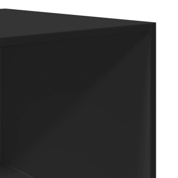 Șifonier, negru, 80x50x200 cm, lemn prelucrat - Img 6