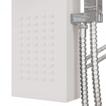 Sistem panou de duș din aluminiu, alb - Img 7