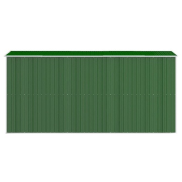 Șopron de grădină, verde, 192x440x223 cm, oțel zincat - Img 8