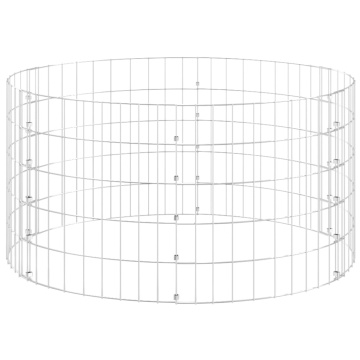 Stâlp de gabion, Ø100x50 cm, oțel galvanizat, circular - Img 3