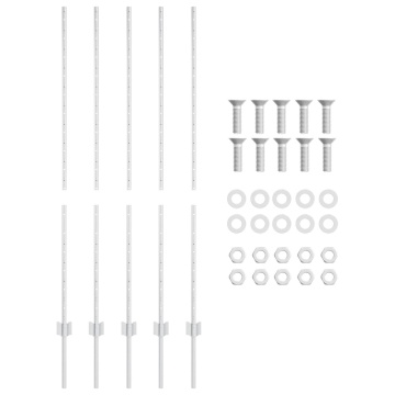 Stâlpi de Gard 10 buc U-Canal 140 cm Oțel Galvanizat - Img 4