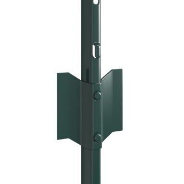 Stâlpi de gard 5 buc U-Channel Verde 40 cm Oțel - Img 4