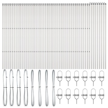 Stâlpi de gard 52 buc Ø32 mm 150 cm Oțel galvanizat - Img 2