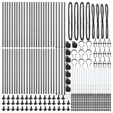 Stâlpi de Gard Set de 52 Gri Beton 3.2 x 3.2 x 70 cm Rezistent - Img 4