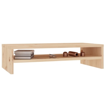 Stand pentru monitor, 50x24x13 cm, lemn masiv de pin - Img 4