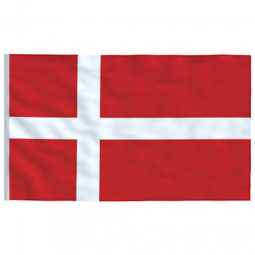 Steag Danemarca și stâlp din aluminiu, 6,23 m - Img 4