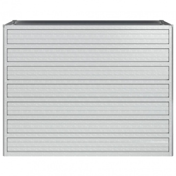 Strat înălțat de grădină argintiu 100x40x77 cm oțel galvanizat - Img 4