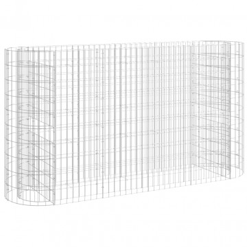 Strat înălțat gabion, 190x50x100 cm, fier galvanizat - Img 2
