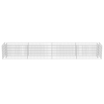 Strat înălțat gabion, 360 x 50 x 50 cm, oțel galvanizat - Img 8